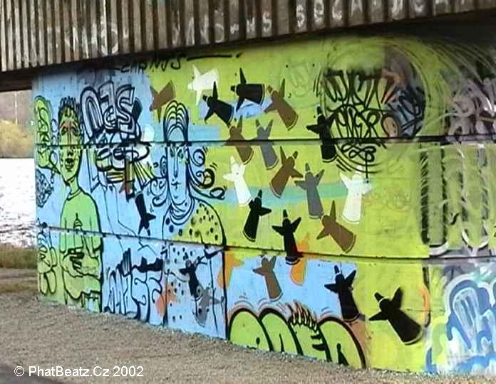 GraffBeatz - Barrandovský Most, Praha (9.4.2002)