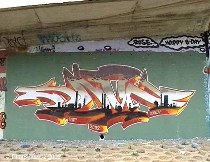 GraffBeatz - Barrandovský Most, Praha (9.4.2002)